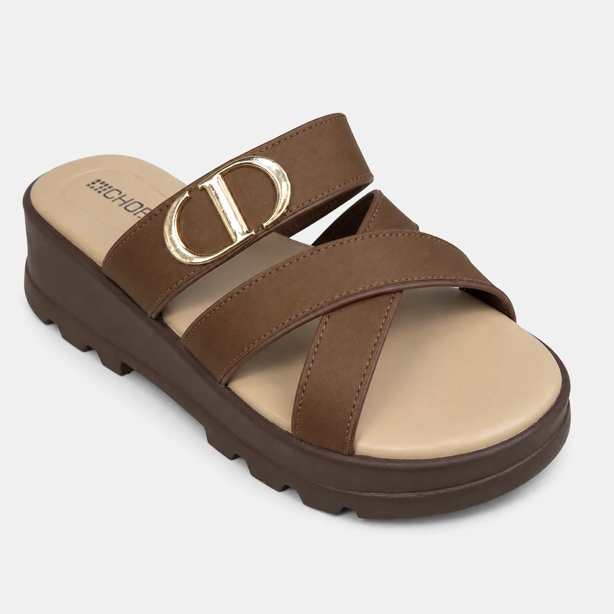 PU Sole Slipper - Brown | 14753 - Image 4