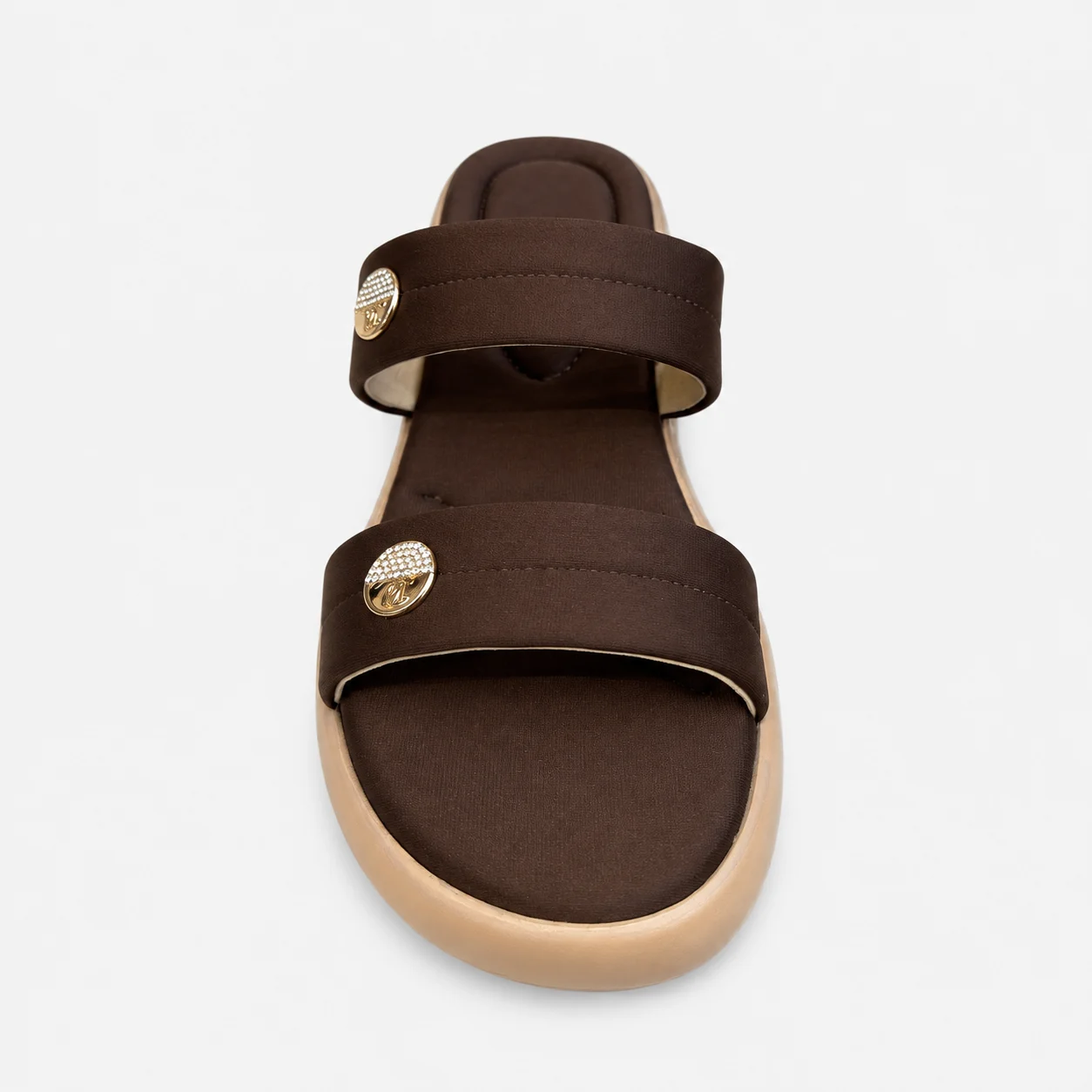 PU Sole Slipper - Brown | 14773 - Image 3