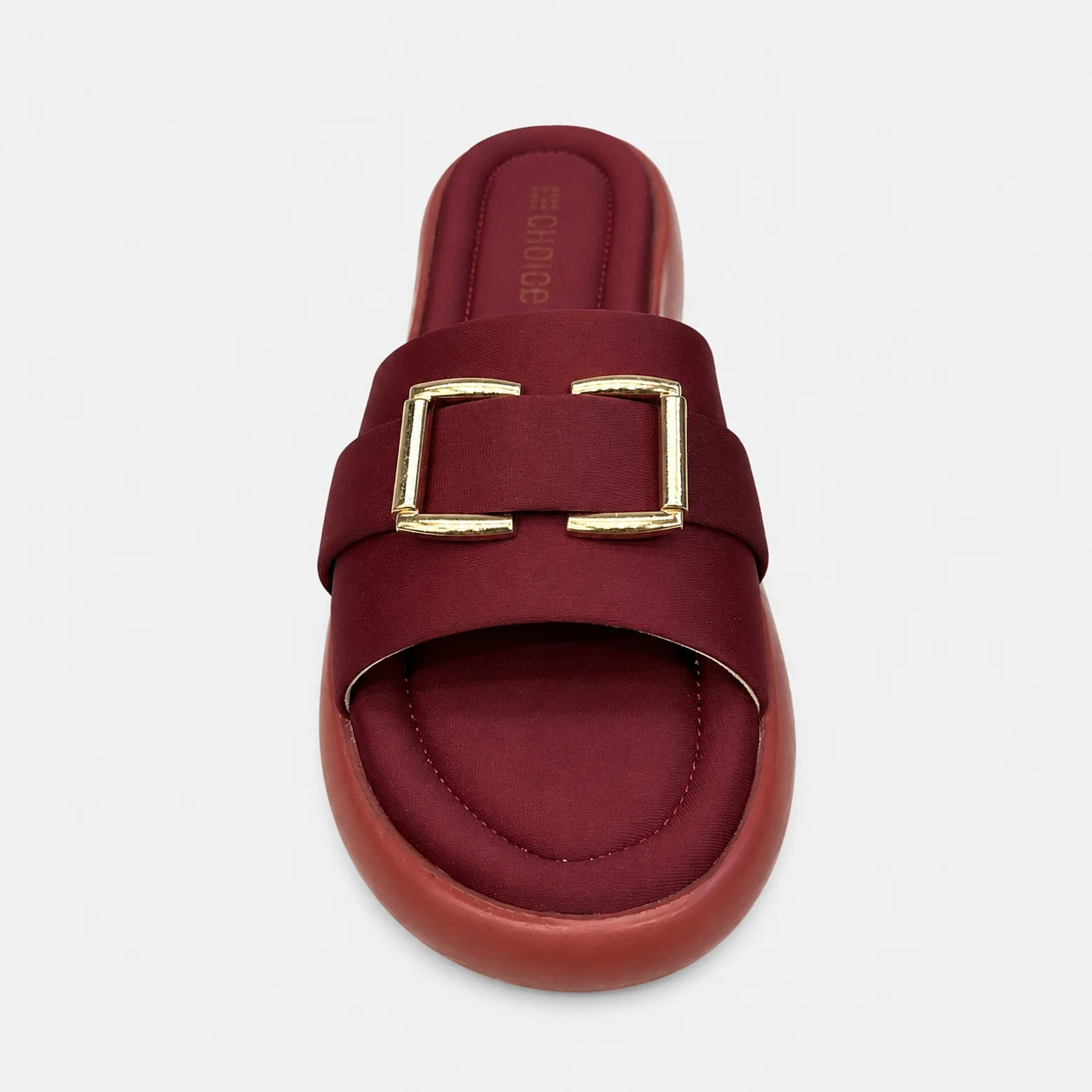 PU Sole Slipper - Maroon | 14774 - Image 3