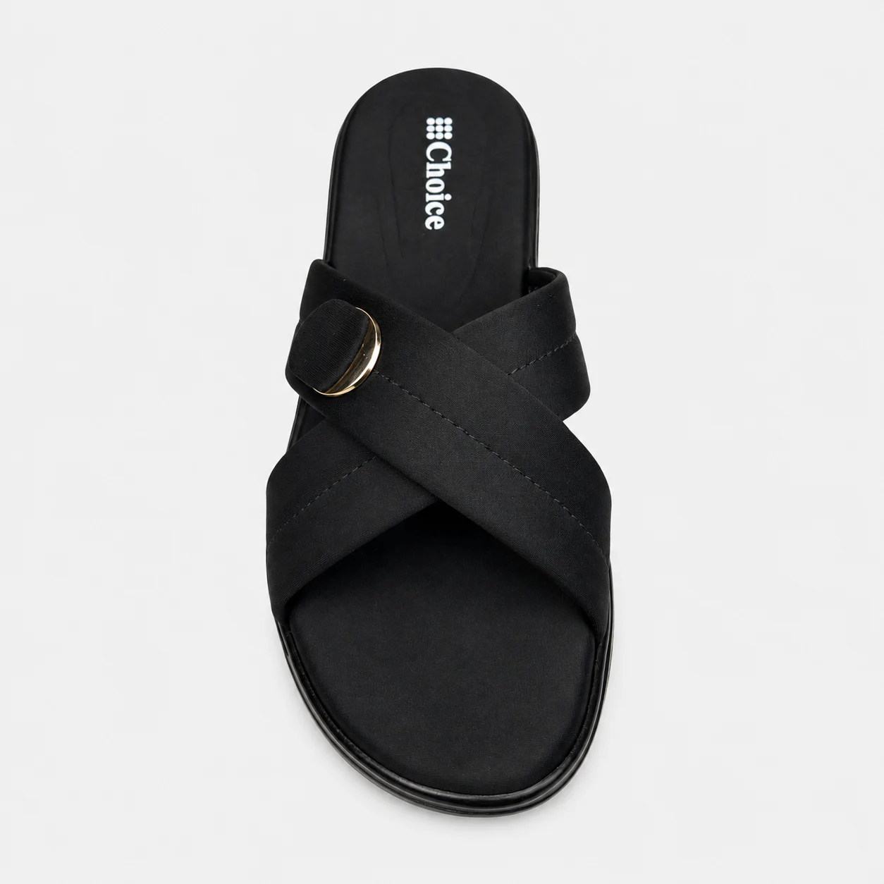 PU Sole Slipper - Black | 14781 - Image 3