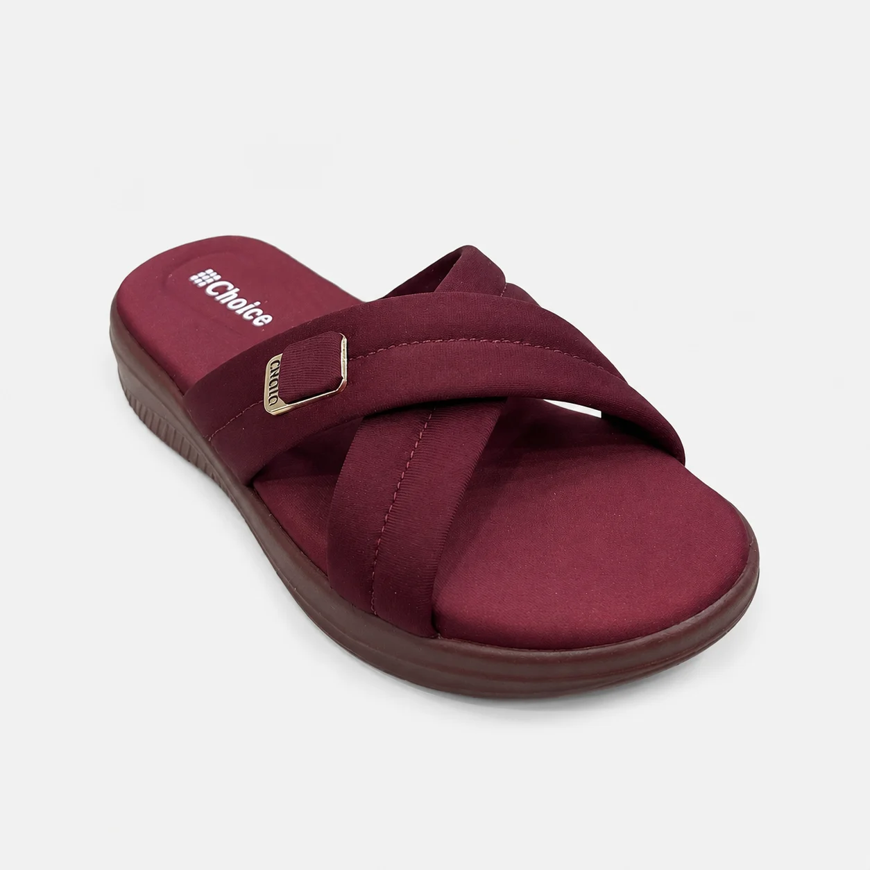 PU Sole Slipper - Maroon | 14781 - Image 4