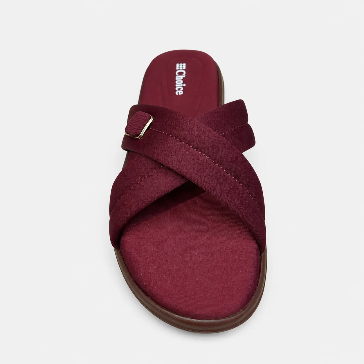 PU Sole Slipper - Maroon | 14781 - Image 3