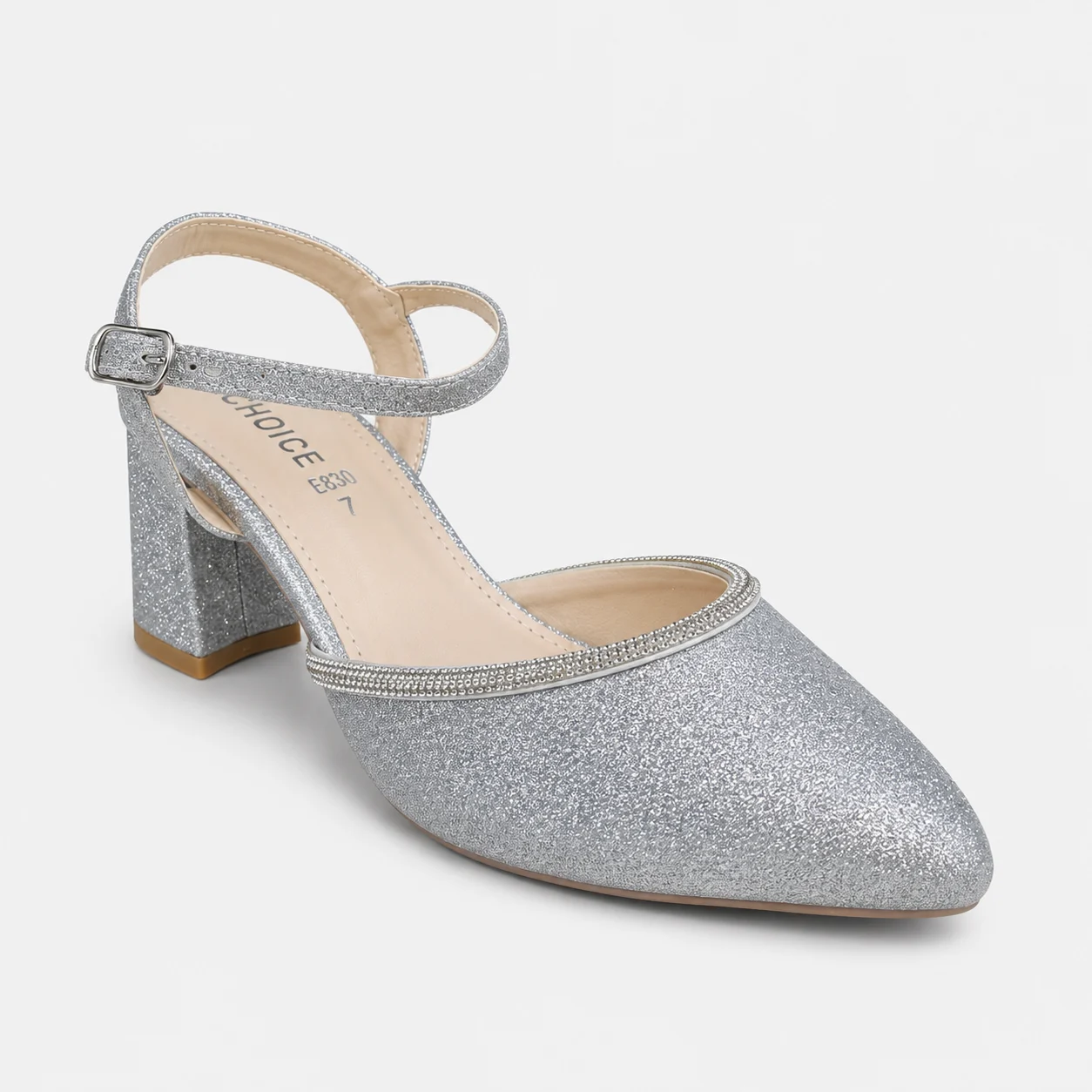 Court Shoes - Silver | 18552 - Image 4