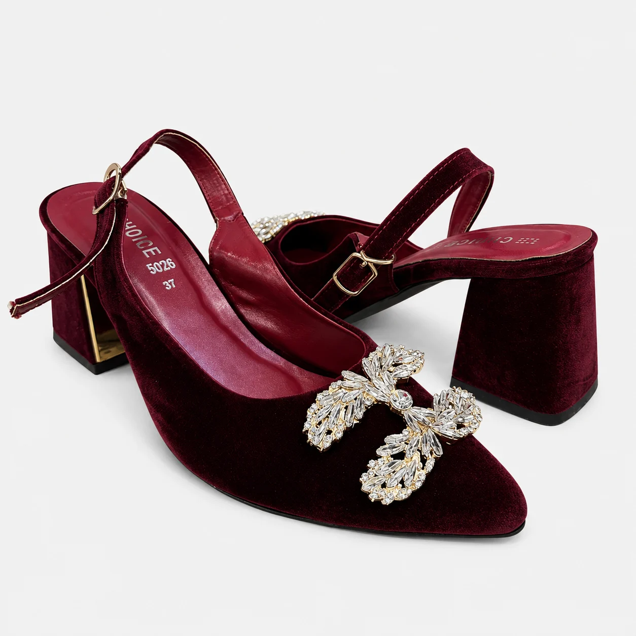 Court Shoes & Pumps - Maroon | 18592 - Image 2