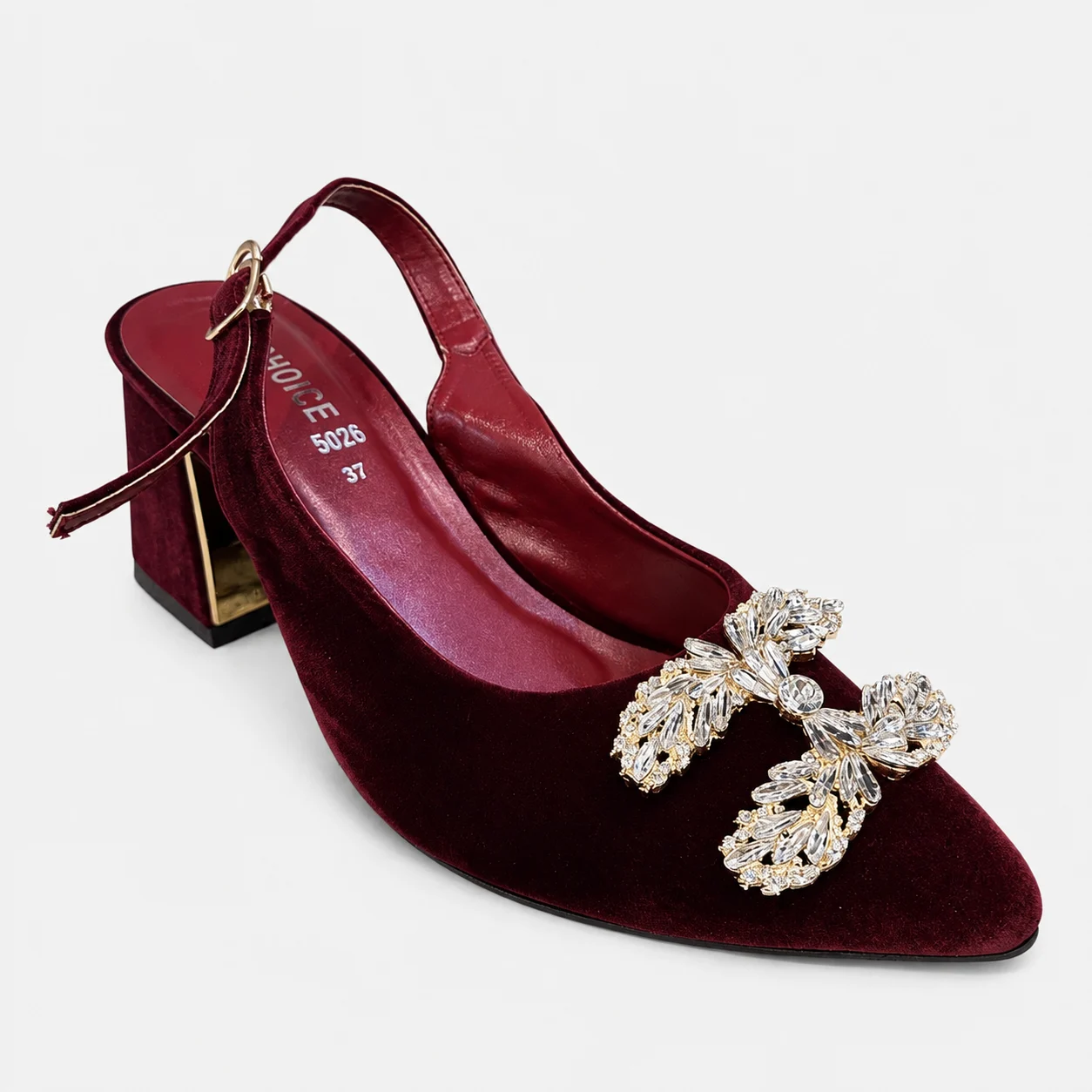 Court Shoes & Pumps - Maroon | 18592 - Image 4