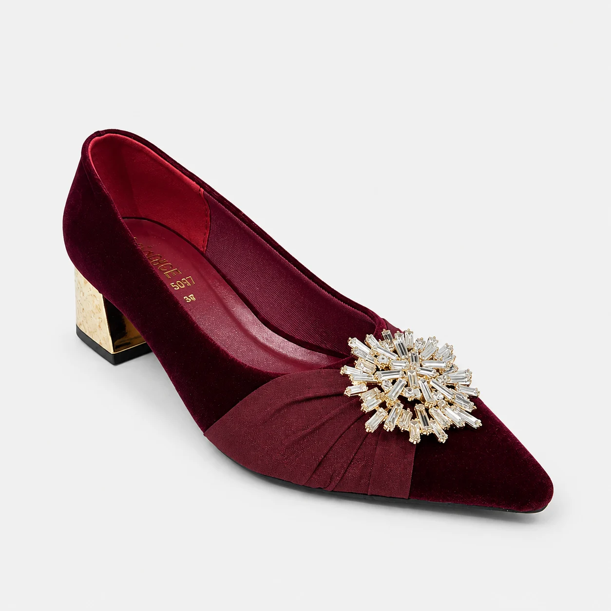 Court Shoes & Pumps - Maroon | 18594 - Image 4