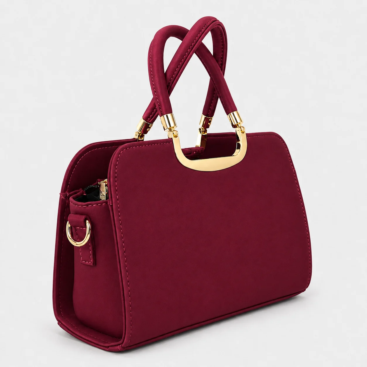 Maroon Handbag | 60976 - Image 2