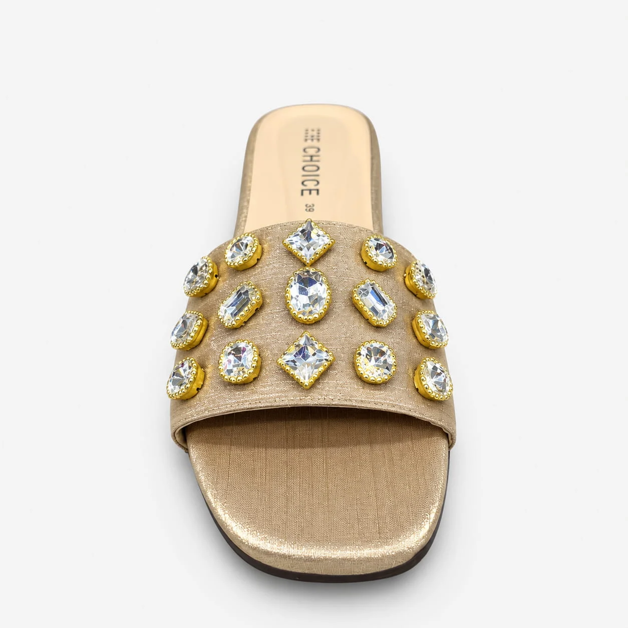 Flat Slipper - Golden | 12963 - Image 3