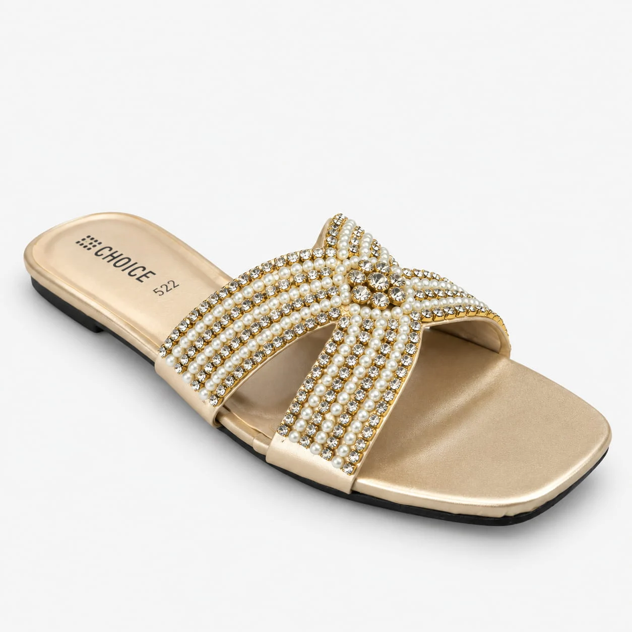 Flat Slipper - Golden | 12964 - Image 3