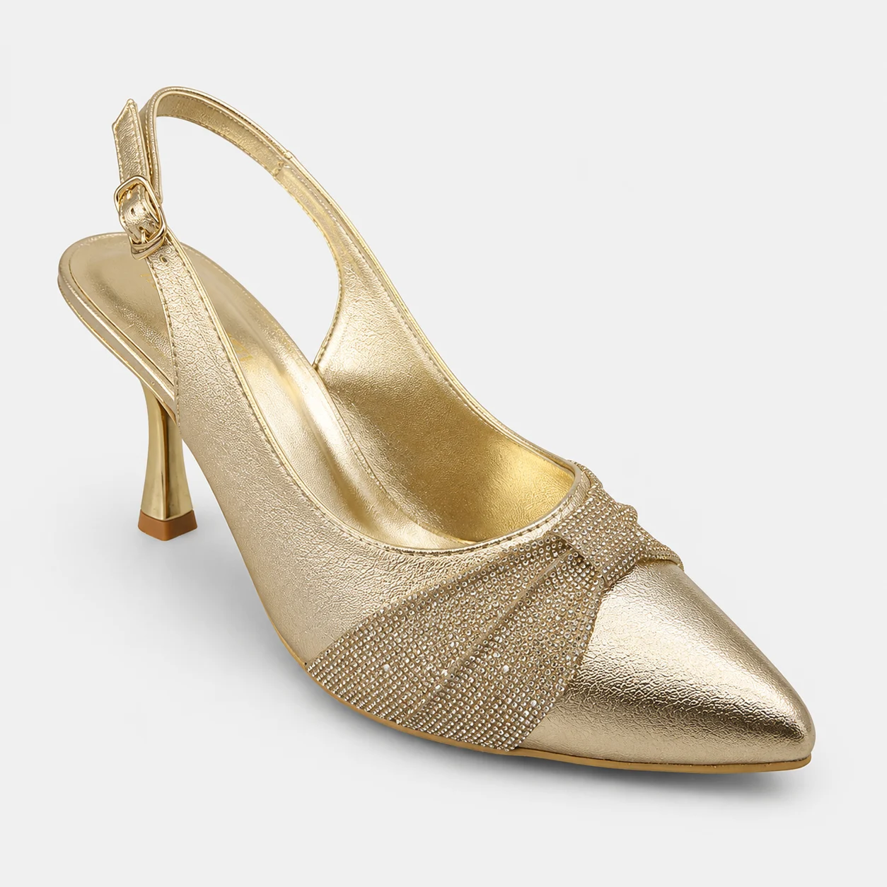 Court Shoes - Golden | 18601 - Image 4