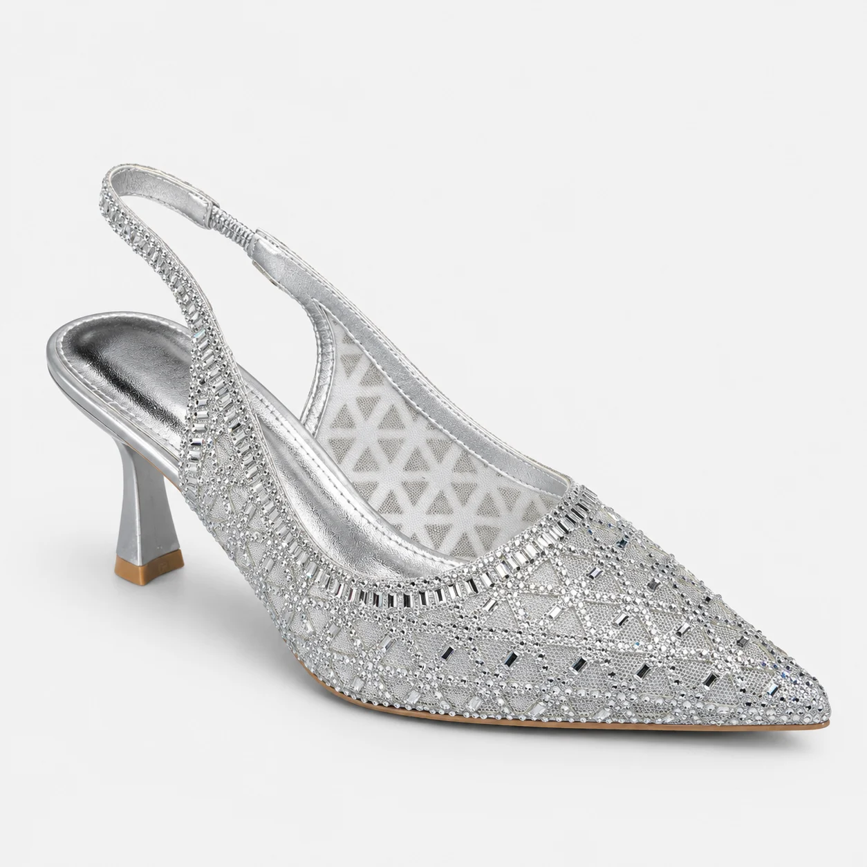 Court Shoes - Silver | 18602 - Image 3