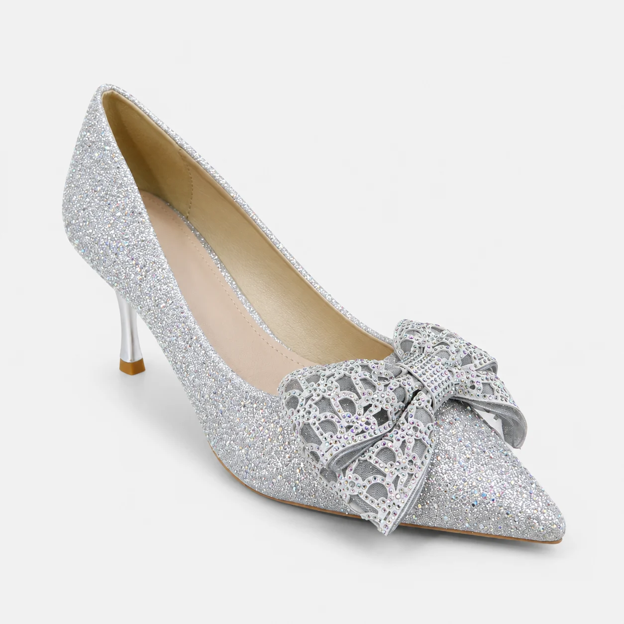 Court Shoes - Silver | 18603 - Image 4