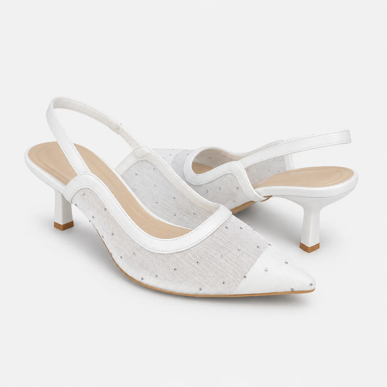 Court Shoes - White | 18606 - Image 2