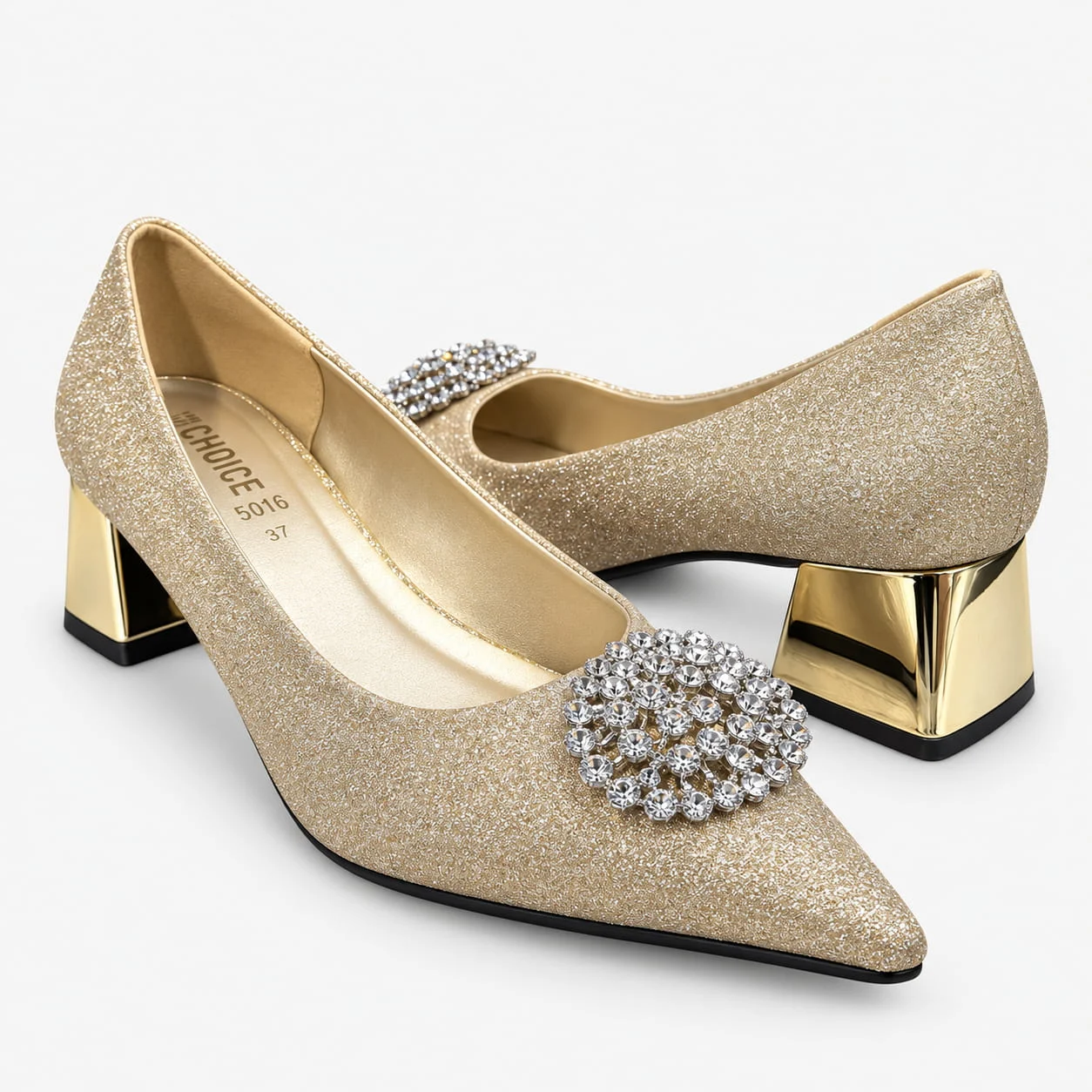 Court Shoes - Golden | 18611 - Image 2