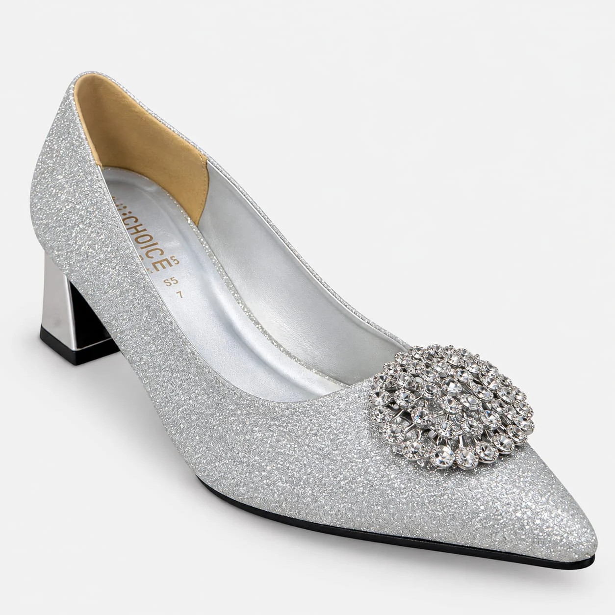 Court Shoes - Silver | 18611 - Image 4