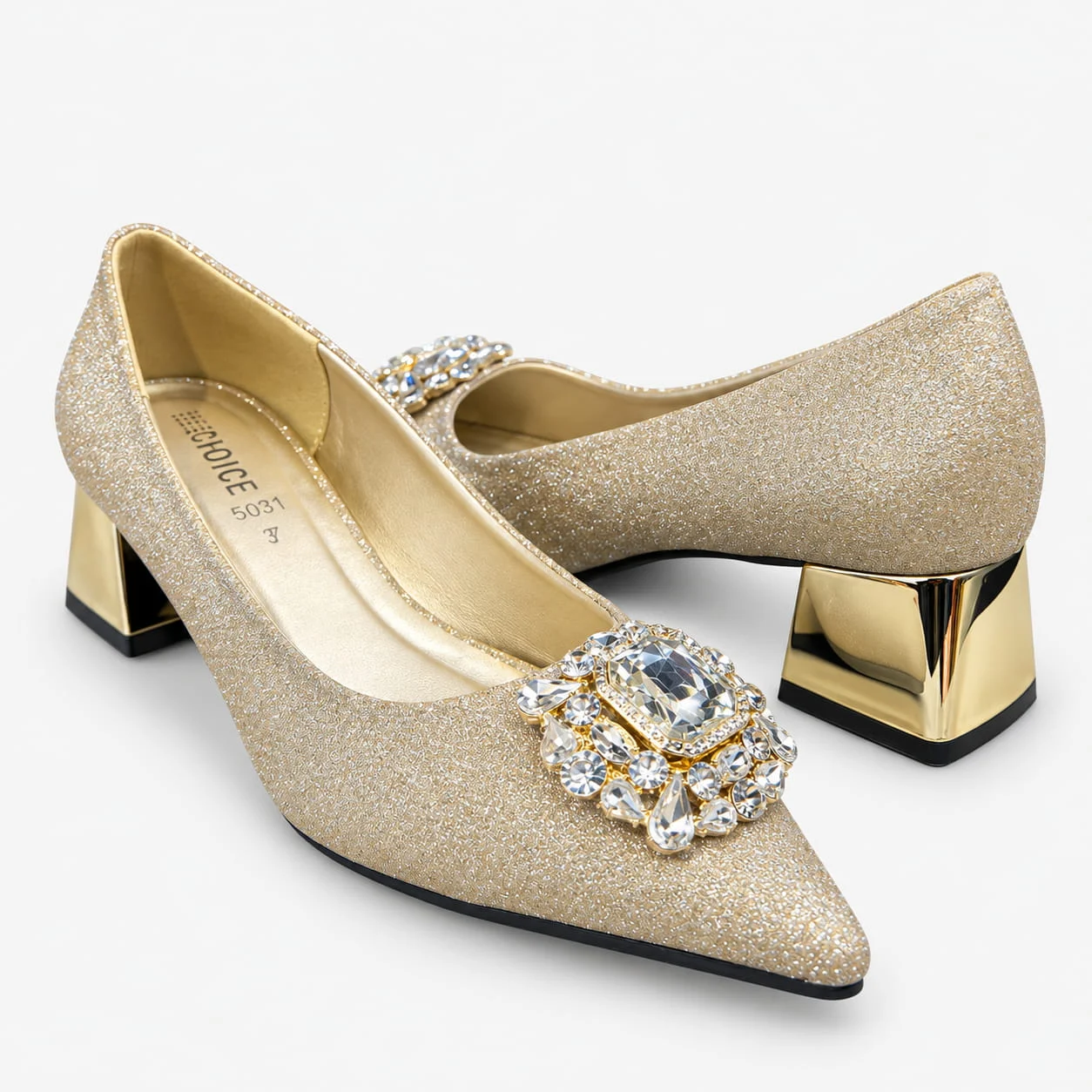 Court Shoes - Golden | 18612 - Image 2