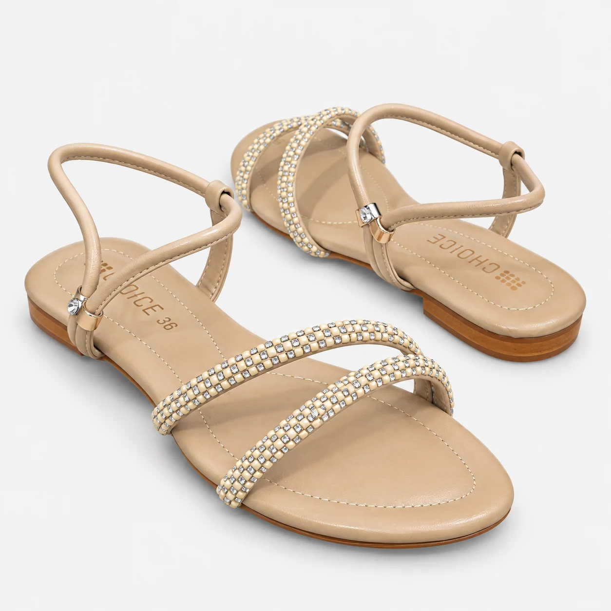 Flat Sandal - Fawn | 19937 - Image 2