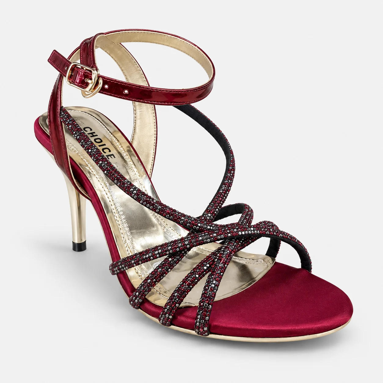 Fancy Sandal - Maroon | 49328 - Image 4
