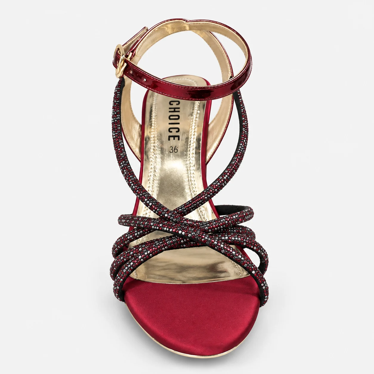 Fancy Sandal - Maroon | 49328 - Image 3