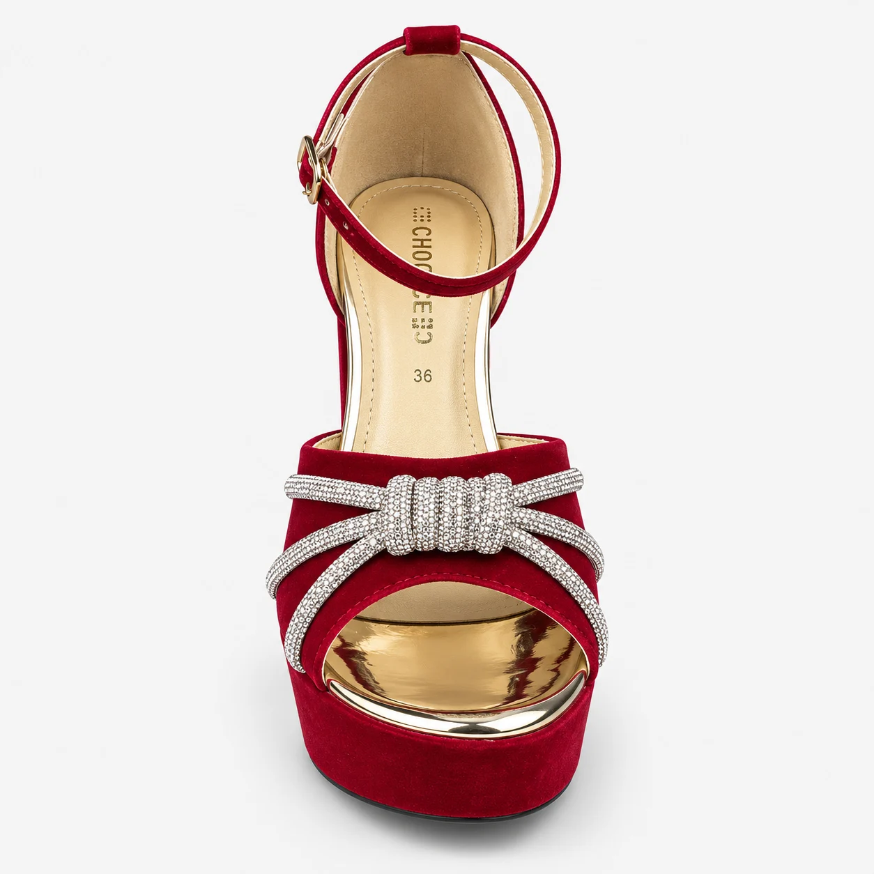 Fancy Sandal - Maroon | 49355 - Image 3