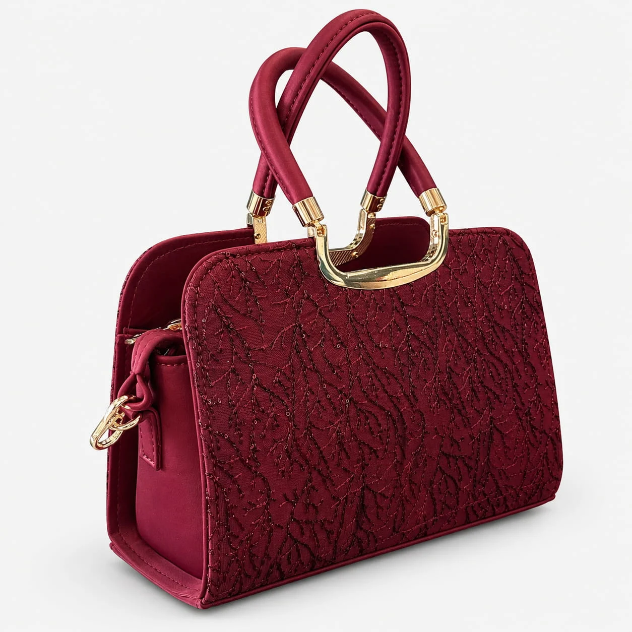 Maroon Handbag | 61092 - Image 2